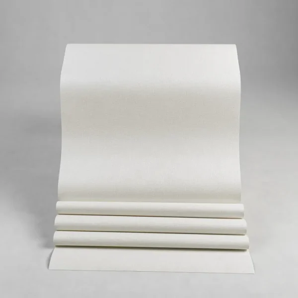 کاغذ دیواری طرح بافت کرم کد 923C (رول باز شده)