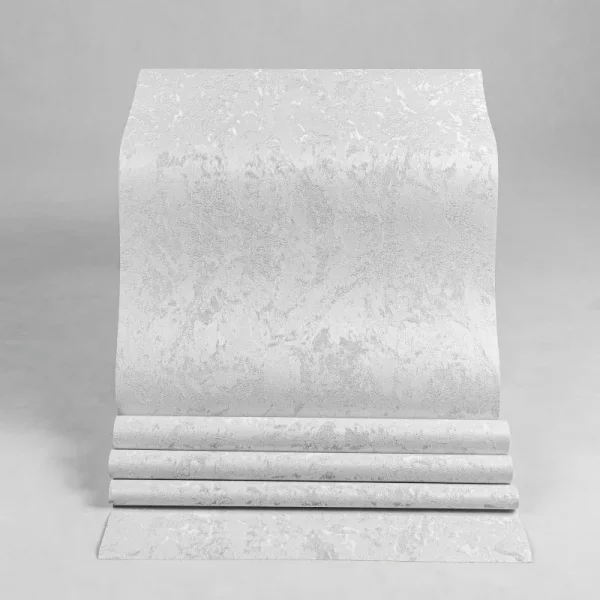 کاغذ دیواری طرح بافت خاکستری کد 932G (رول باز شده)