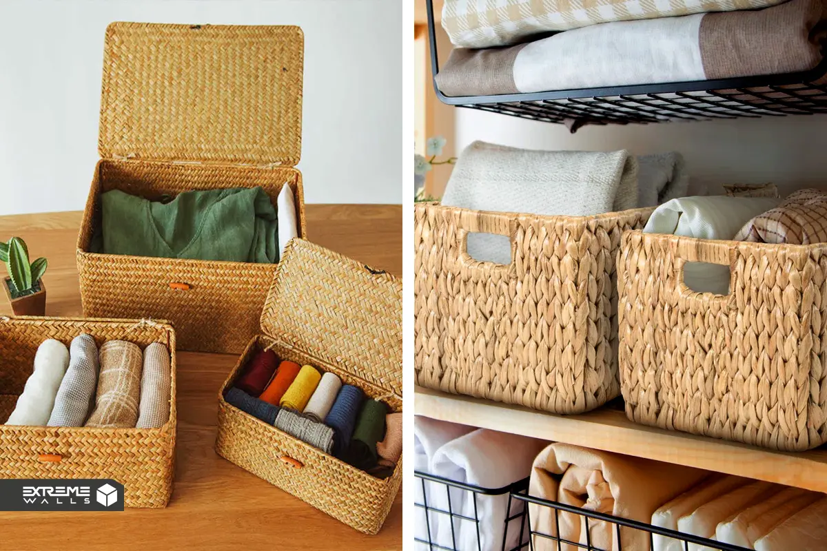 ترکیب زیبایی و کارکرد با سبدها و باکس‌های دکوری مدرن 