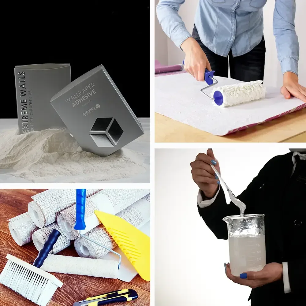 چقدر چسب برای نصب یک رول کاغذ دیواری نیاز است؟
