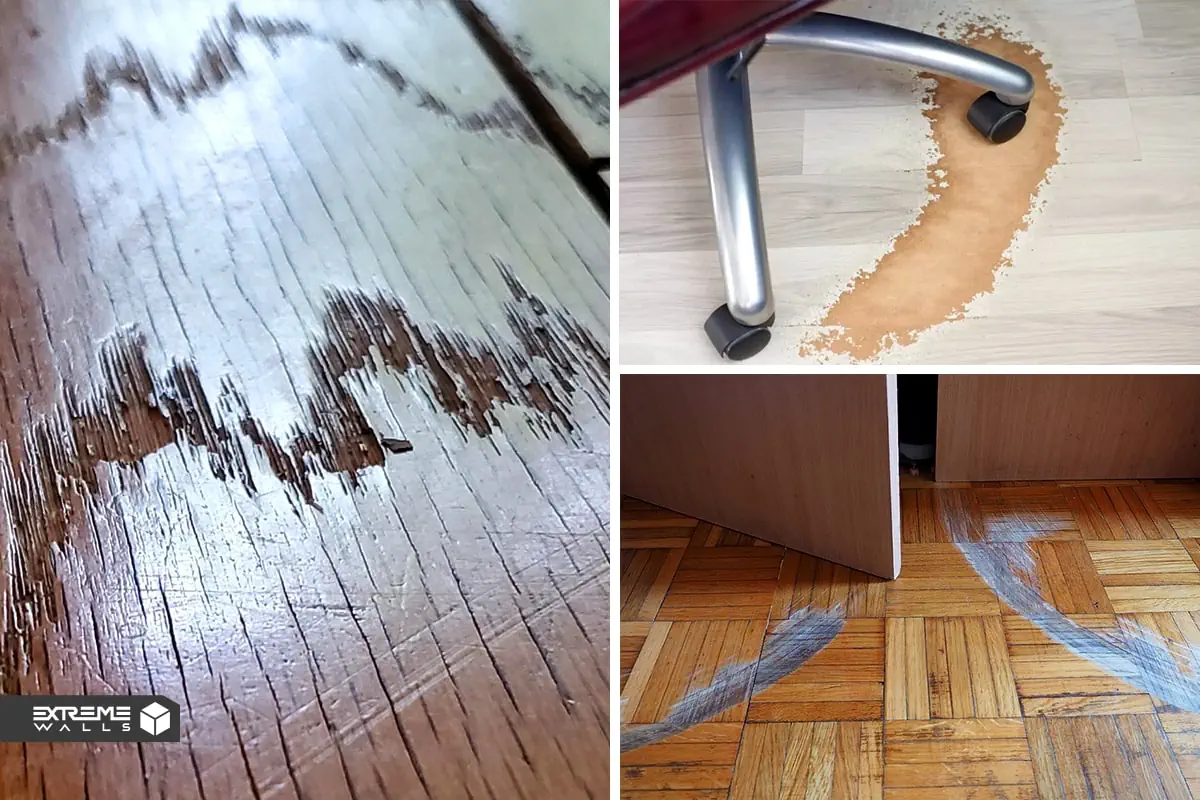 پارکت یا سرامیک؟ کدامیک انتخاب بهتر و بصرفه تری است؟ 9 پارکت چوبی و مشکلات خش و خط در اثر استفاده طولانی