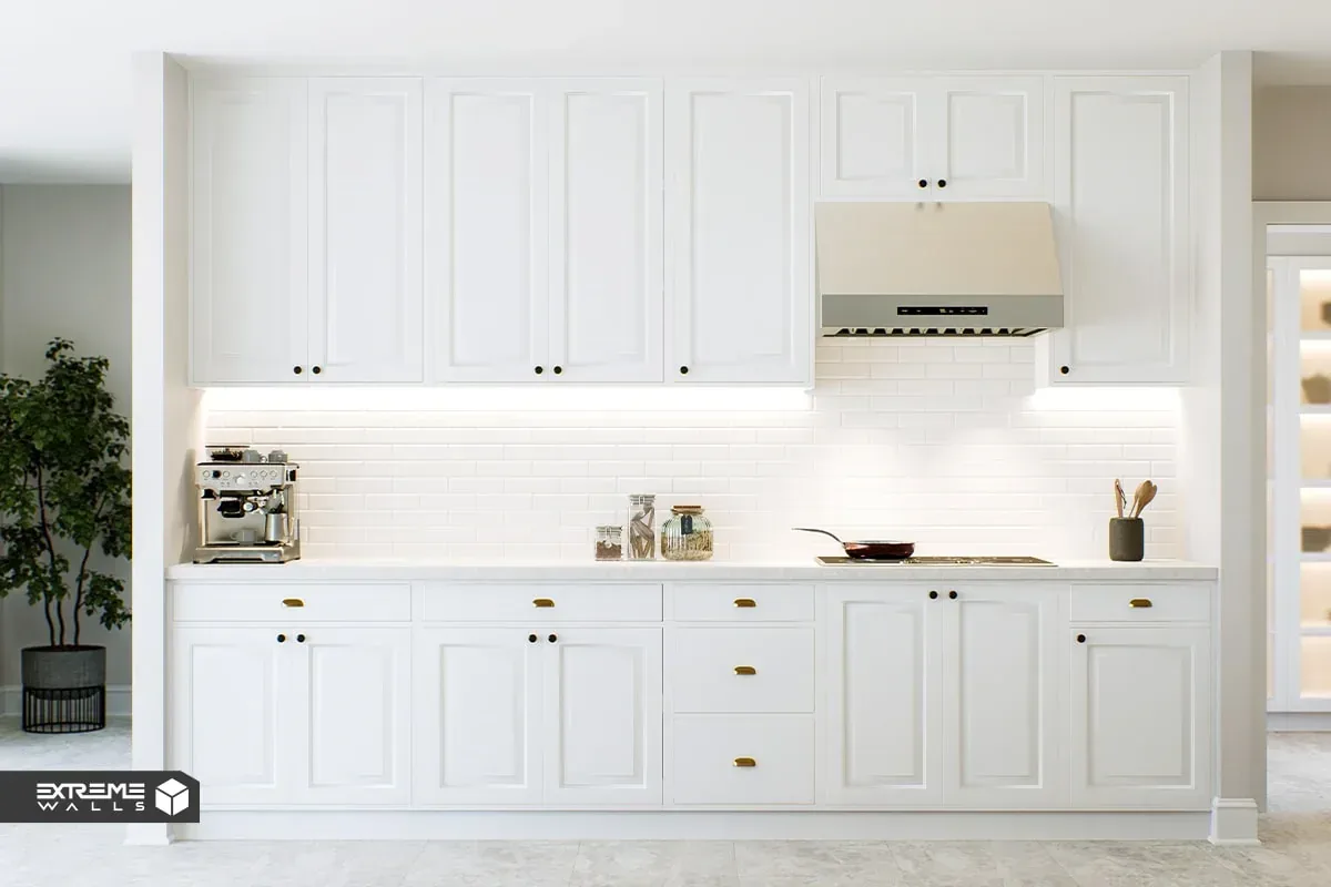 کابینت آشپزخانه سفید 