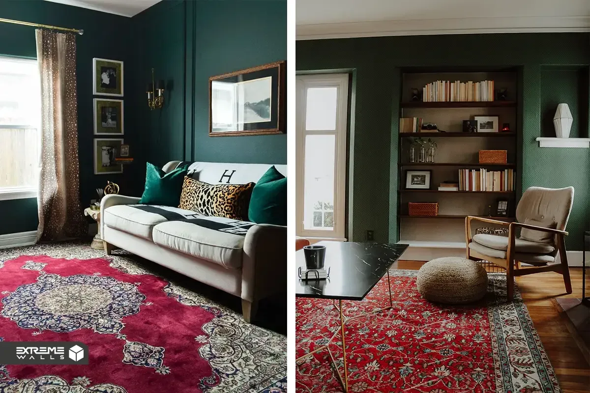 اهمیت هارمونی در دکوراسیون داخلی 15 "استفاده از رنگهای مکمل سبز و قرمز، هارمونی جذاب در دکوراسیون داخلی میسازد"