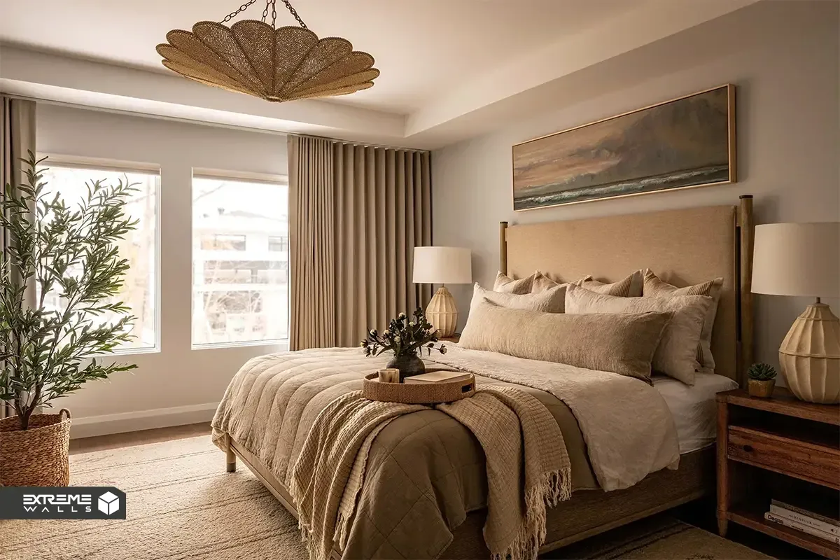 اهمیت هارمونی در دکوراسیون داخلی 16 "استفاده از رنگهای پاستلی در دکوراسیون اتاق خواب، هارمونی و تعادل ایجاد میکند"