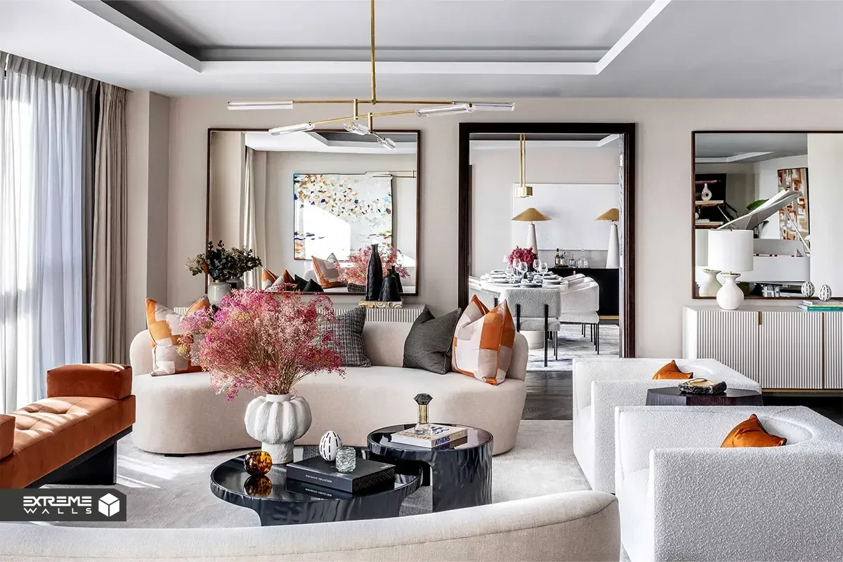 اهمیت هارمونی در دکوراسیون داخلی 5 "طراحی زیبا با هارمونی در دکوراسیون داخلی، فضا را متعادل و خوشساخت میسازد"