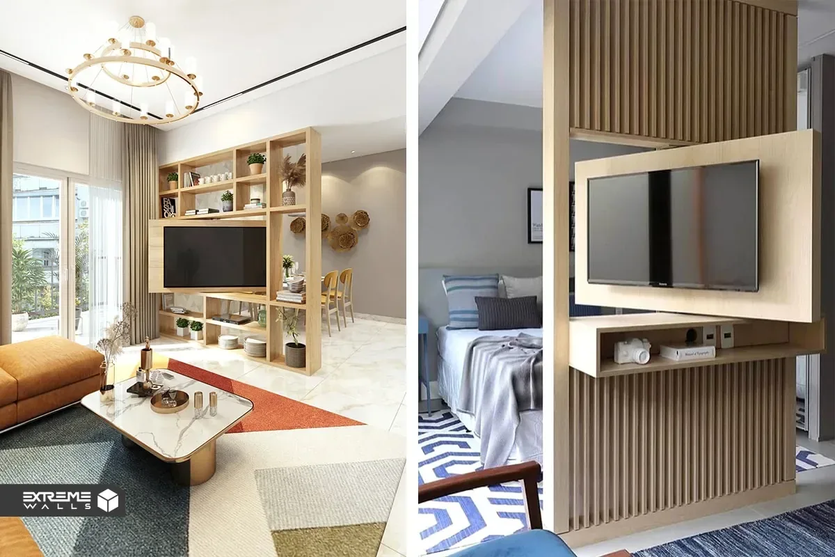 میز تلویزیون چرخشی برای تماشای تلویزیون از جهات مختلف