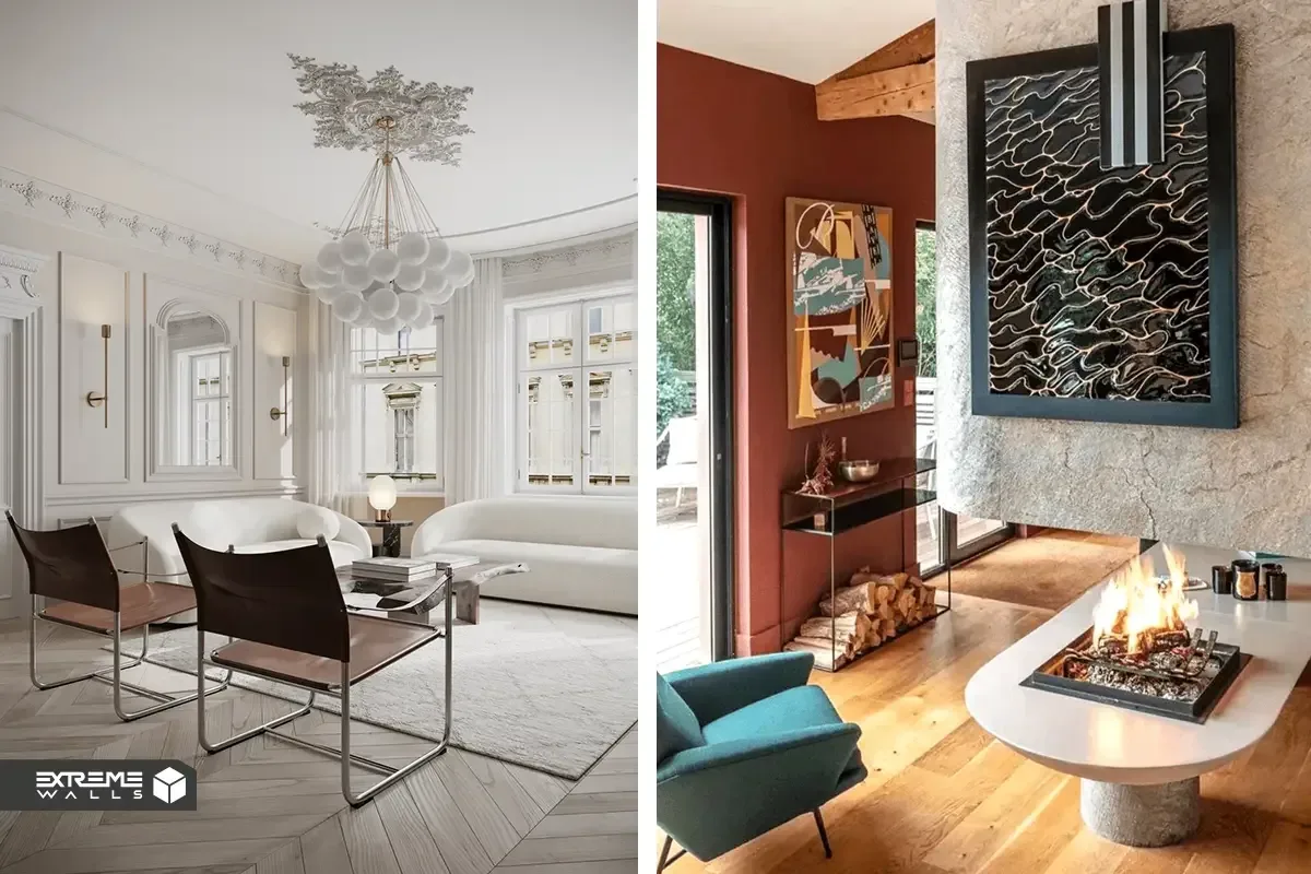 مهمترین تفاوت سبک مدرن و نئوکلاسیک در طراحی داخلی 1 طراحی داخلی با الهام از سبک نئوکلاسیک و مدرن