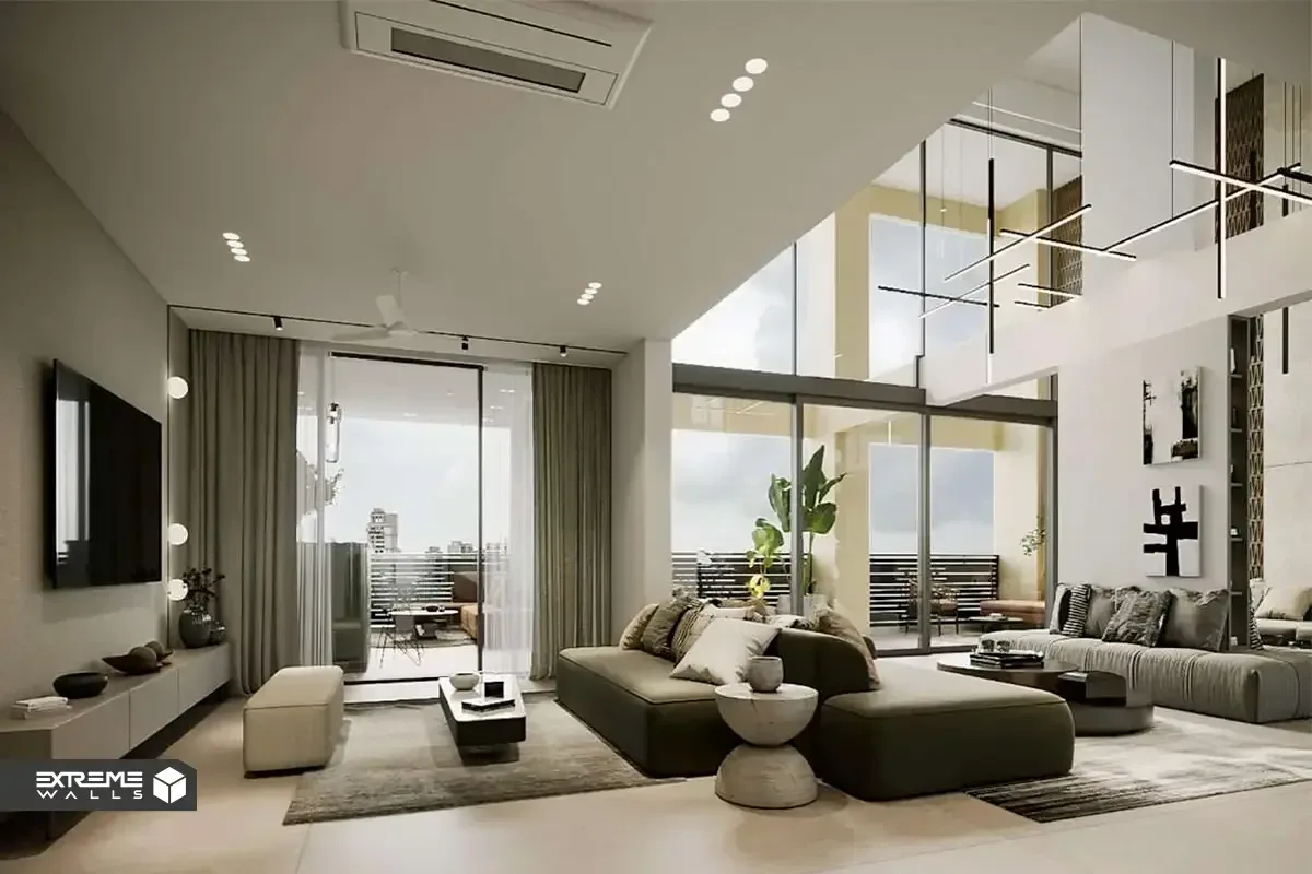 مهمترین تفاوت سبک مدرن و نئوکلاسیک در طراحی داخلی 15 استفاده از متریالهای نوین مانند شیشه و فلز در سبک مدرن