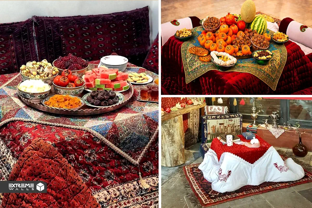 استفاده از کرسی در دیزاین یلدایی خانه و کافی شاپ