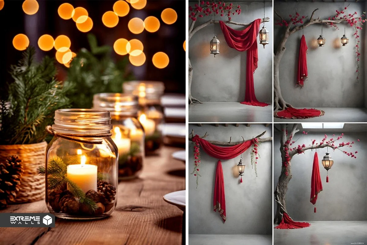 نورپردازی کافی شاپ و منزل به مناسبت شب یلدا