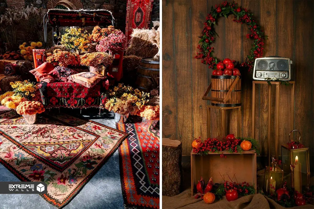 استفاده از رنگ‌های گرم و سنتی در دکور منزل و کافی شاپ