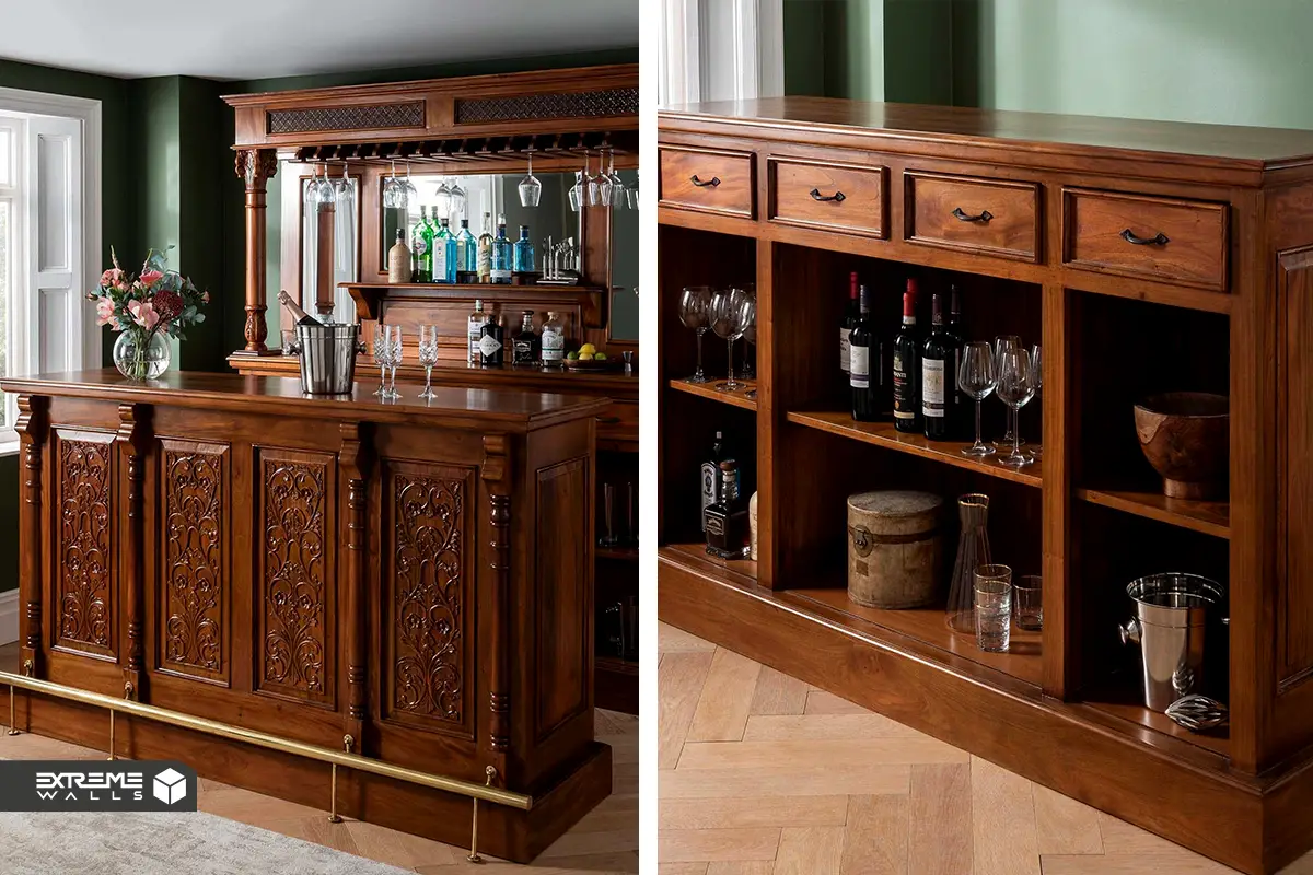 شیک ترین و جدیدترین میز بار پذیرایی لوکس و ترند 1 "شیکترین مدلهای میز بار برای دکوراسیون مدرن و لوکس."