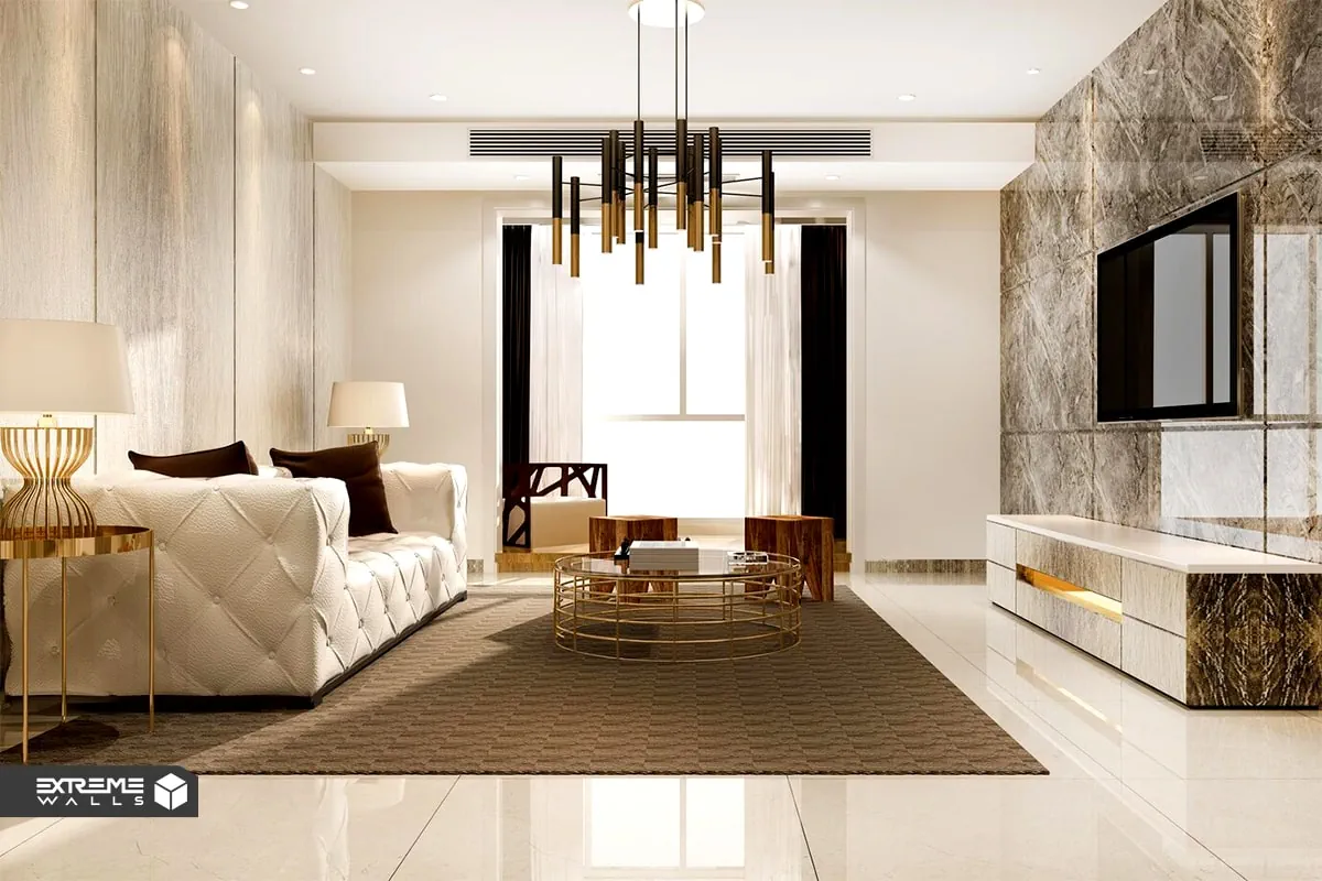 استفاده از رنگهای متالیک در دکوراسیون داخلی|طراحی لاکچری 2 "رنگهای متالیک در دکوراسیون داخلی؛ انعکاس نور و شکوه فضا"