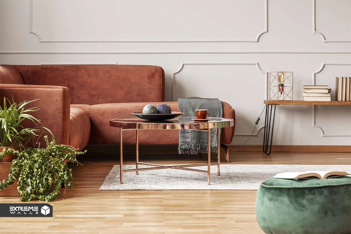 استفاده از رنگهای متالیک در دکوراسیون داخلی|طراحی لاکچری 14 "رنگهای متالیک در دکوراسیون داخلی؛ جلوهای کلاسیک با مبلمان مسی"