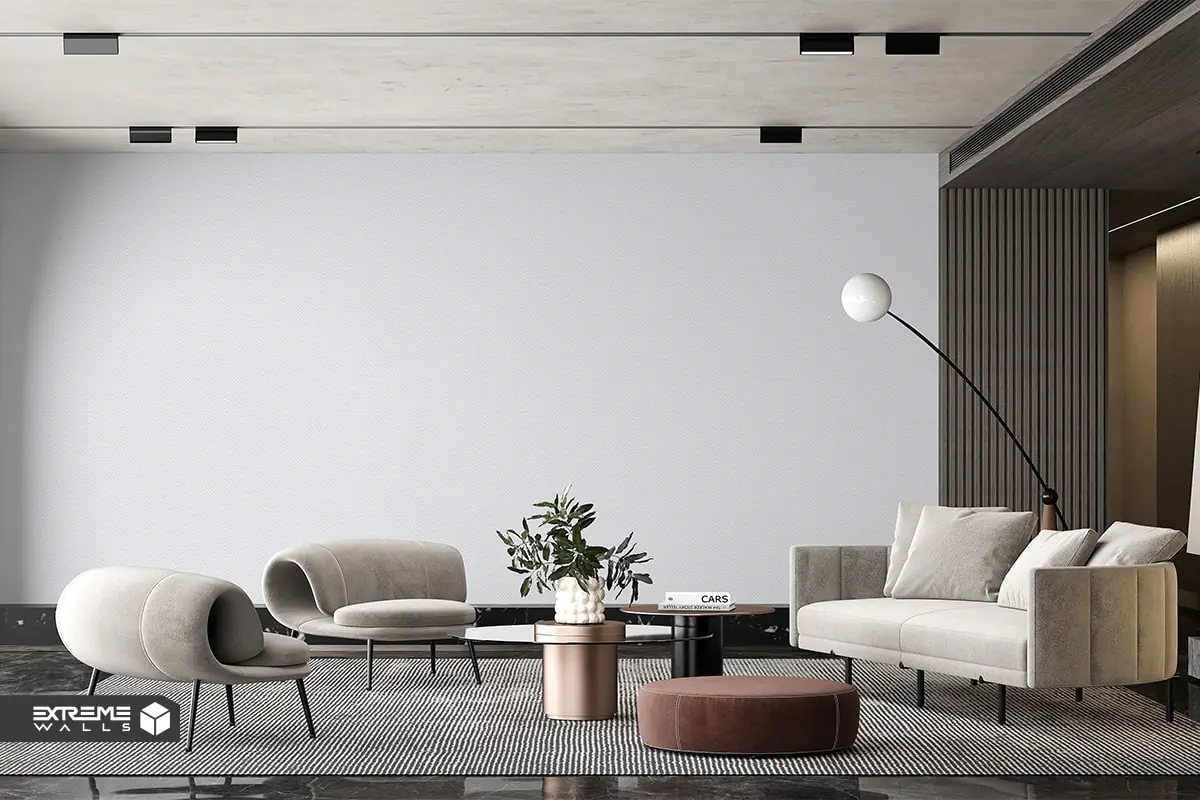 برای خونه کاغذ دیواری چه رنگی انتخاب کنیم؟راهنمای انتخاب رنگ 2 کاغذ دیواری نقره ای و خاکستری