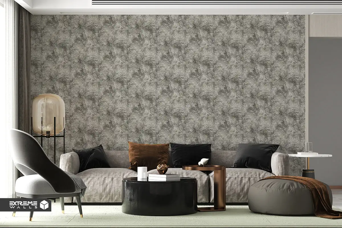 برای خونه کاغذ دیواری چه رنگی انتخاب کنیم؟راهنمای انتخاب رنگ 4 کاغذ دیواری نقره ای و خاکستری