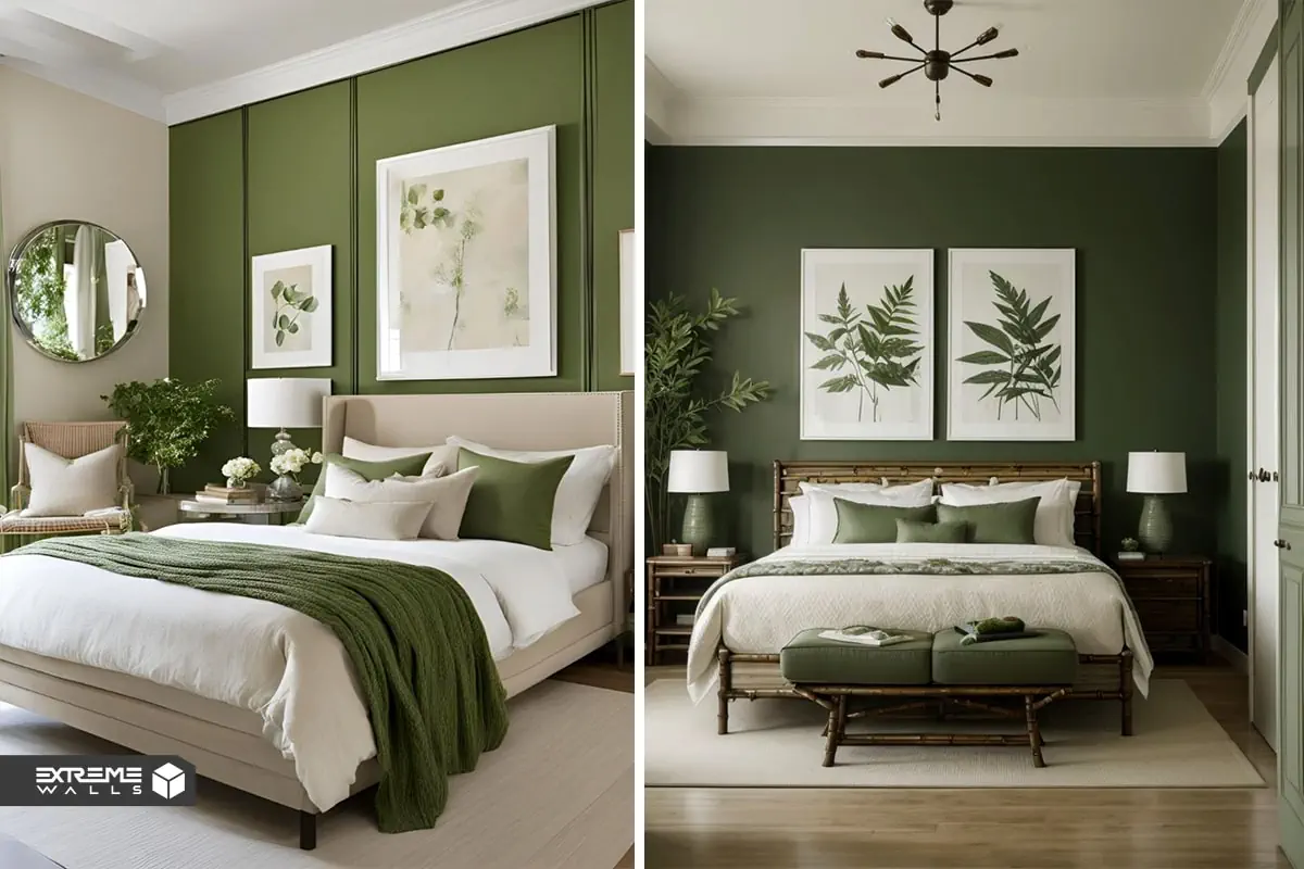 جدیدترین ایده های طراحی اتاق خواب با تم و دکور سبز رنگ 13 استفاده از اکسسوری های سبز در اتاق