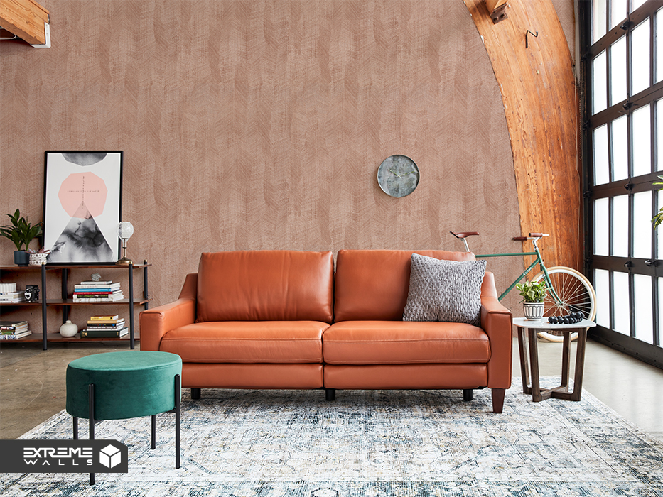 استفاده از رنگ هلویی مخملی برای دکوراسیون پذیرایی