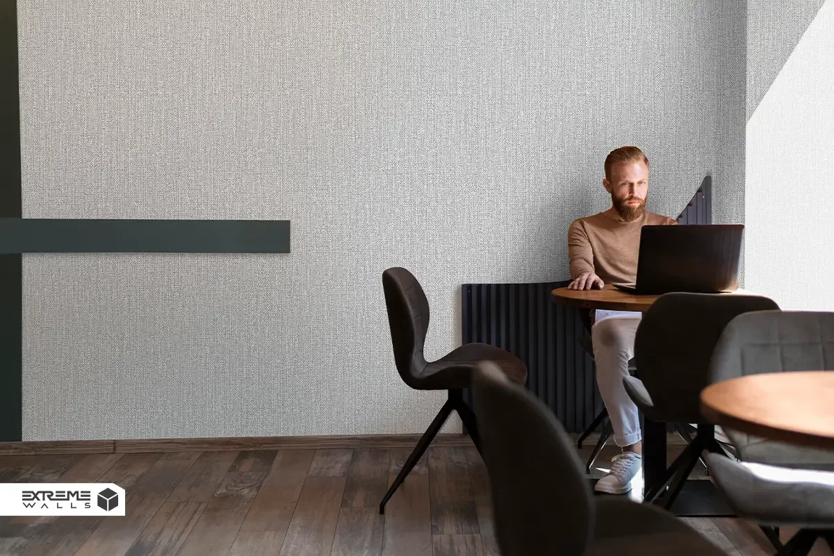 کاغذ دیواری طرح جودون خاکستری کد ۱۰۰۷۲ آلبوم کربن 