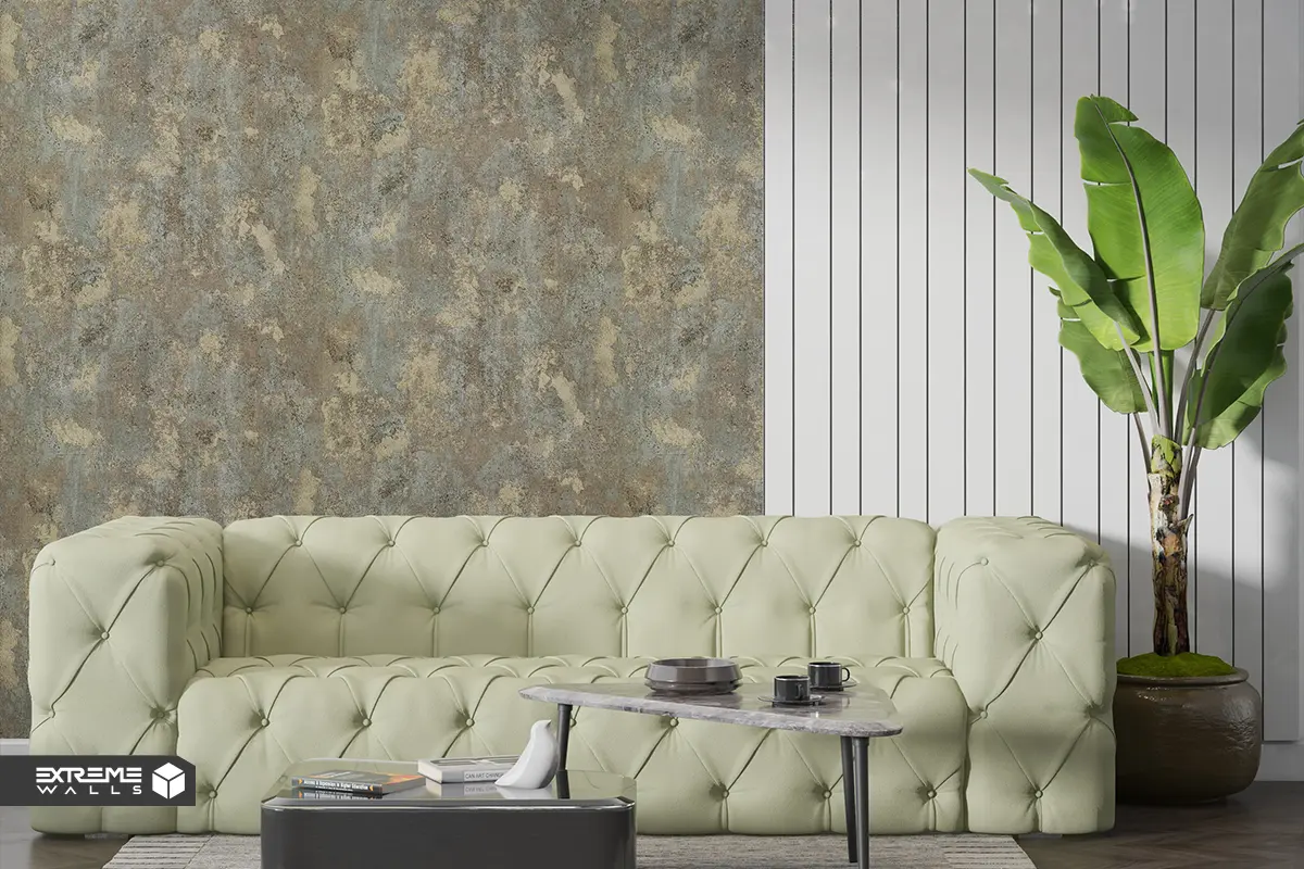 کاغذ دیواری طرح پتینه سبز / زیتونی کد ۱۰۳۲۸ آلبوم کربن 3 