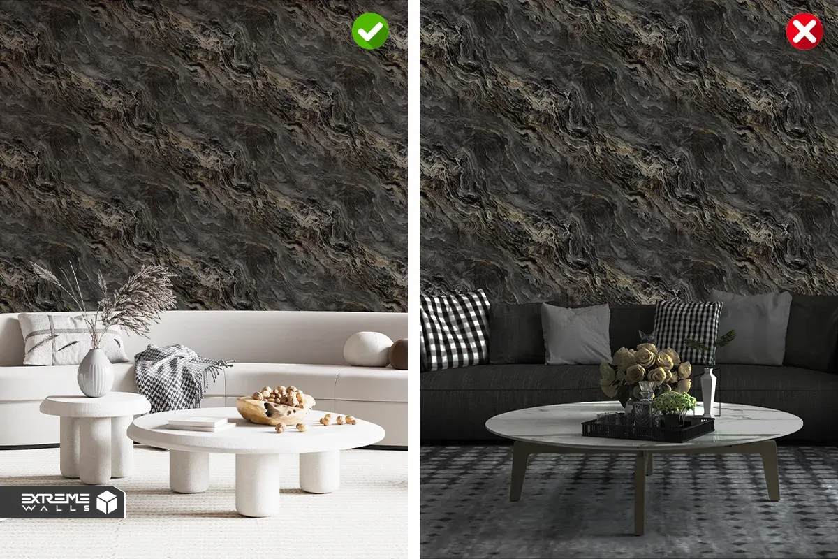 اشتباهات رایج در انتخاب کاغذ دیواری برای فضاهای تاریک