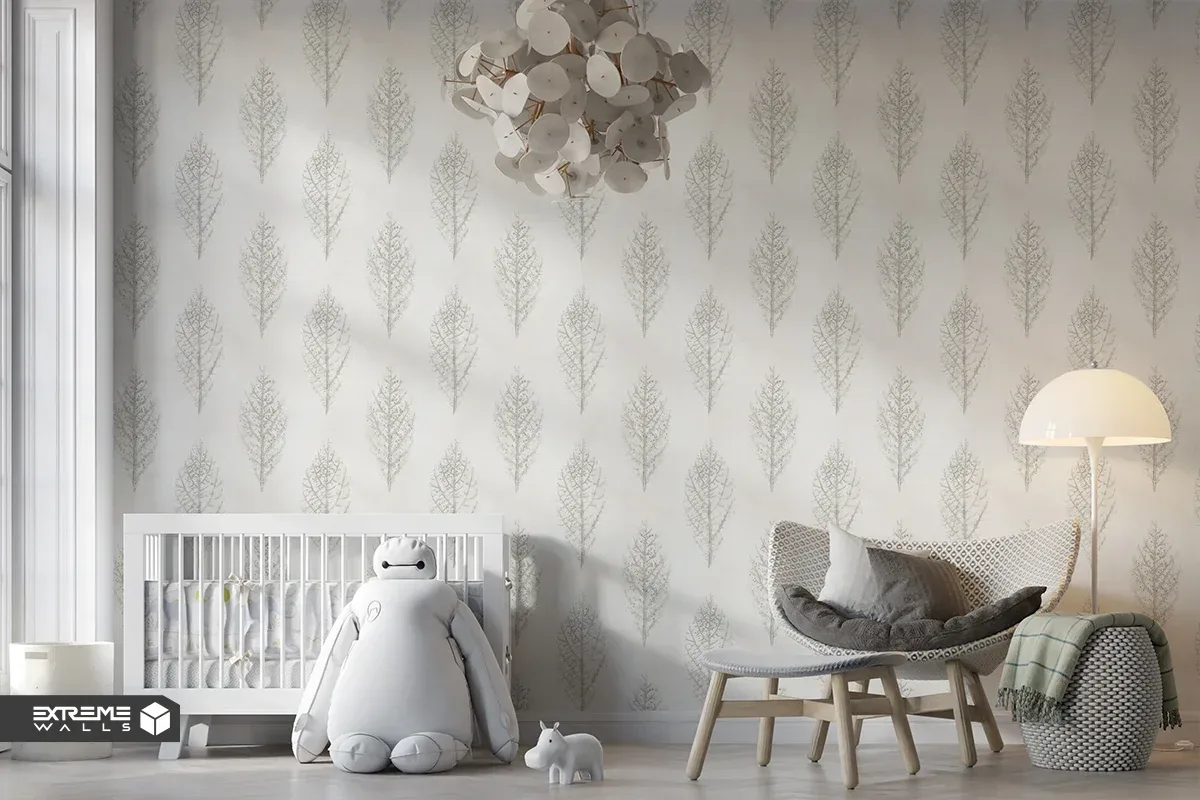 کاغذ دیواری طرح شاخ و برگ کد ۶۱۱۵ آلبوم اتم