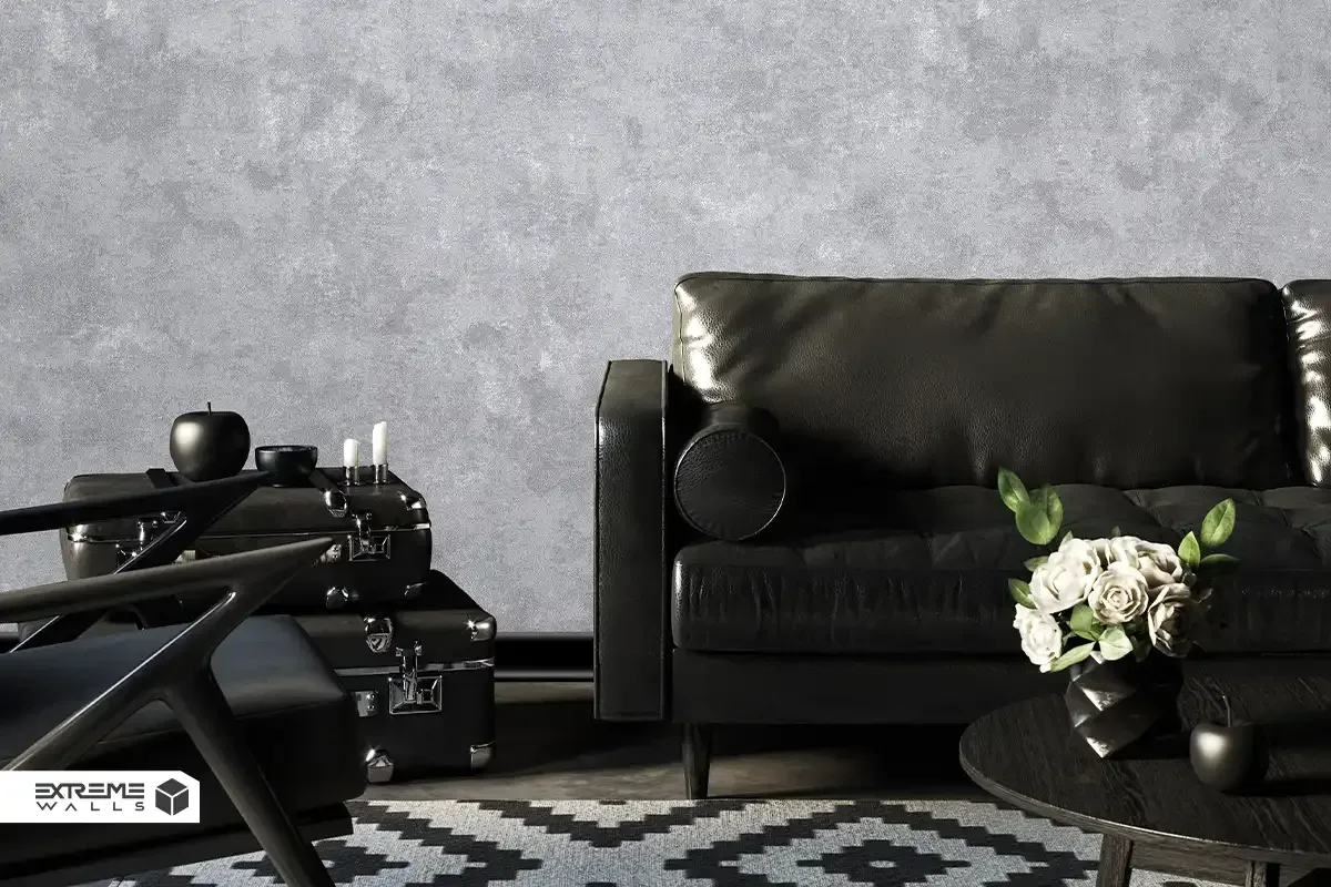 کاغذ دیواری طرح پتینه خاکستری کد ۱۰۱۱۸ آلبوم کربن