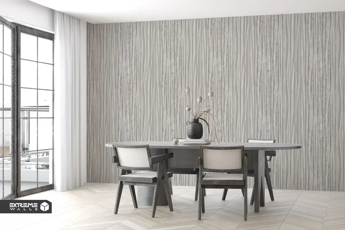 دکوراسیون سالن پذیرایی با کاغذ دیواری 