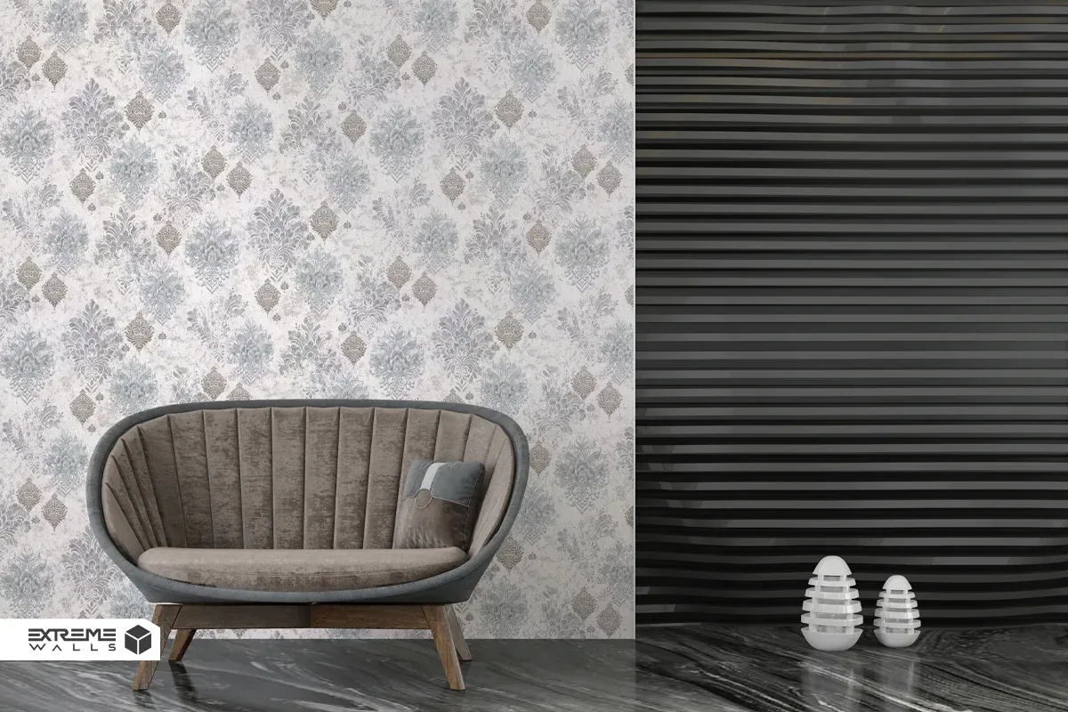 کاغذ دیواری یا گچکاری؟ بهترین راه پنهان کردن ترکهای عمیق دیوار 5 دکوراسیون داخلی با کاغذ دیواری اکستریم والز