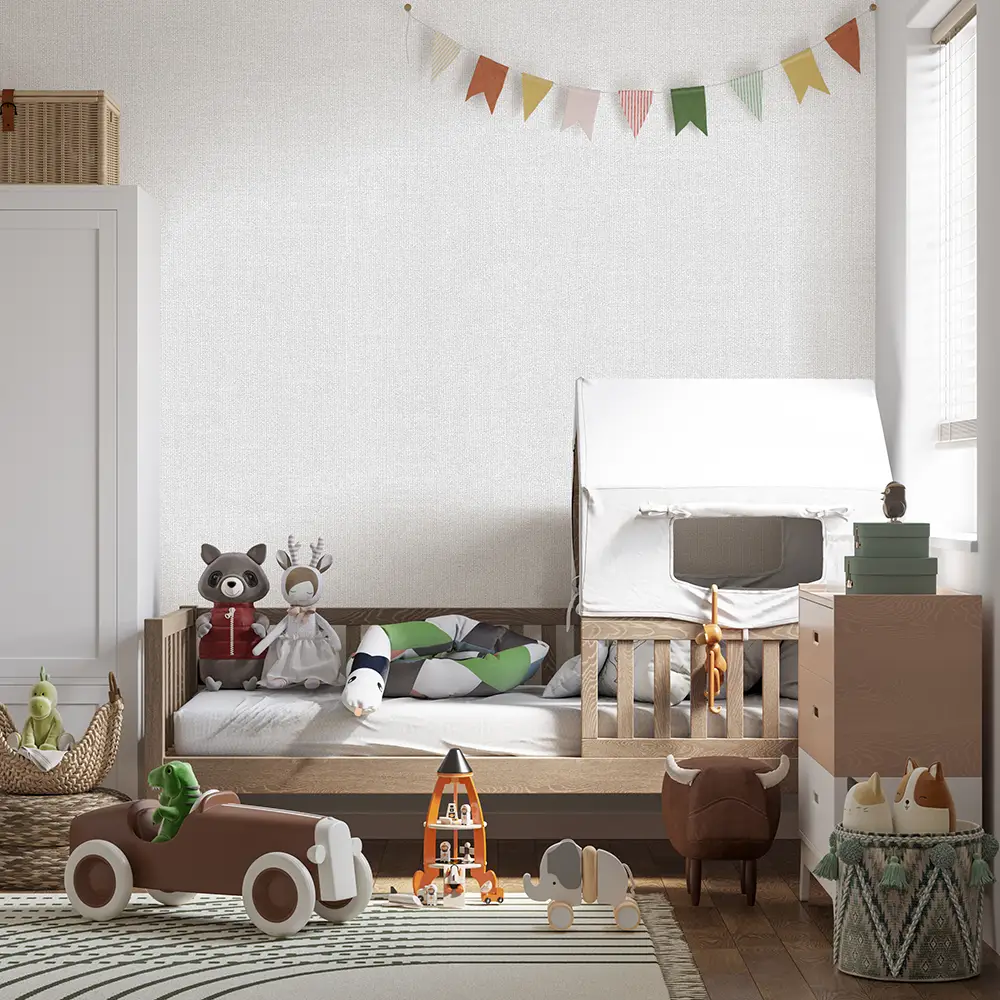 کاغذ دیواری کودک طرح ساده | طوسی کد 12042 2 کاغذ دیواری کودک طرح ساده | طوسی کد 12042 تخت خواب