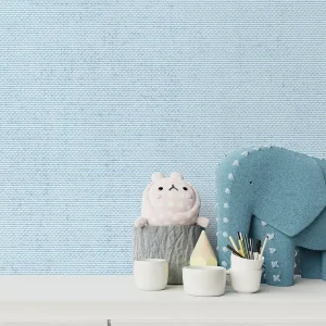 کاغذ دیواری کودک طرح ساده | آبی کد 12002 شاخص