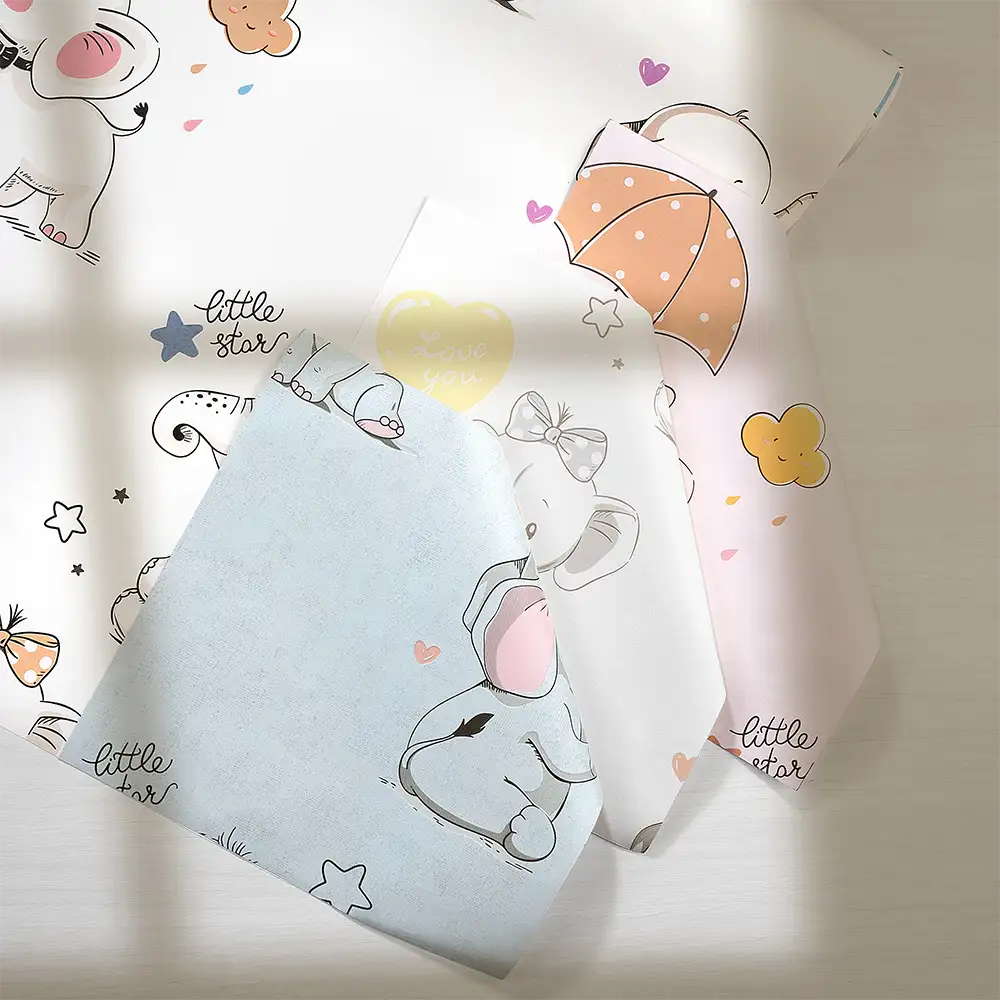 کاغذ دیواری کودک طرح فیل کوچولوها | رنگ سفید کد 12005 7 کاغذ دیواری کودک طرح فیل کوچولوها | رنگ سفید کد 12005 طرح ها