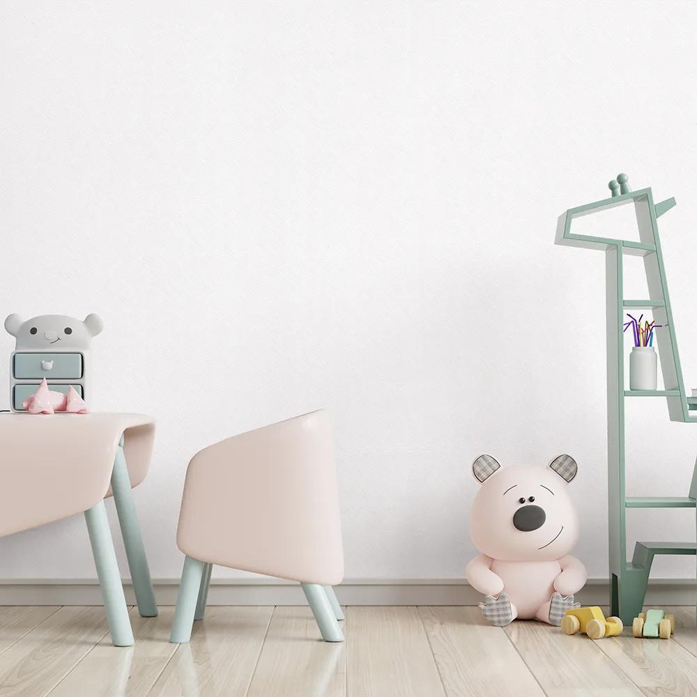 کاغذ دیواری کودک طرح ساده | سفید کد 12006 4 کاغذ دیواری کودک طرح ساده | سفید کد 12006 دکور