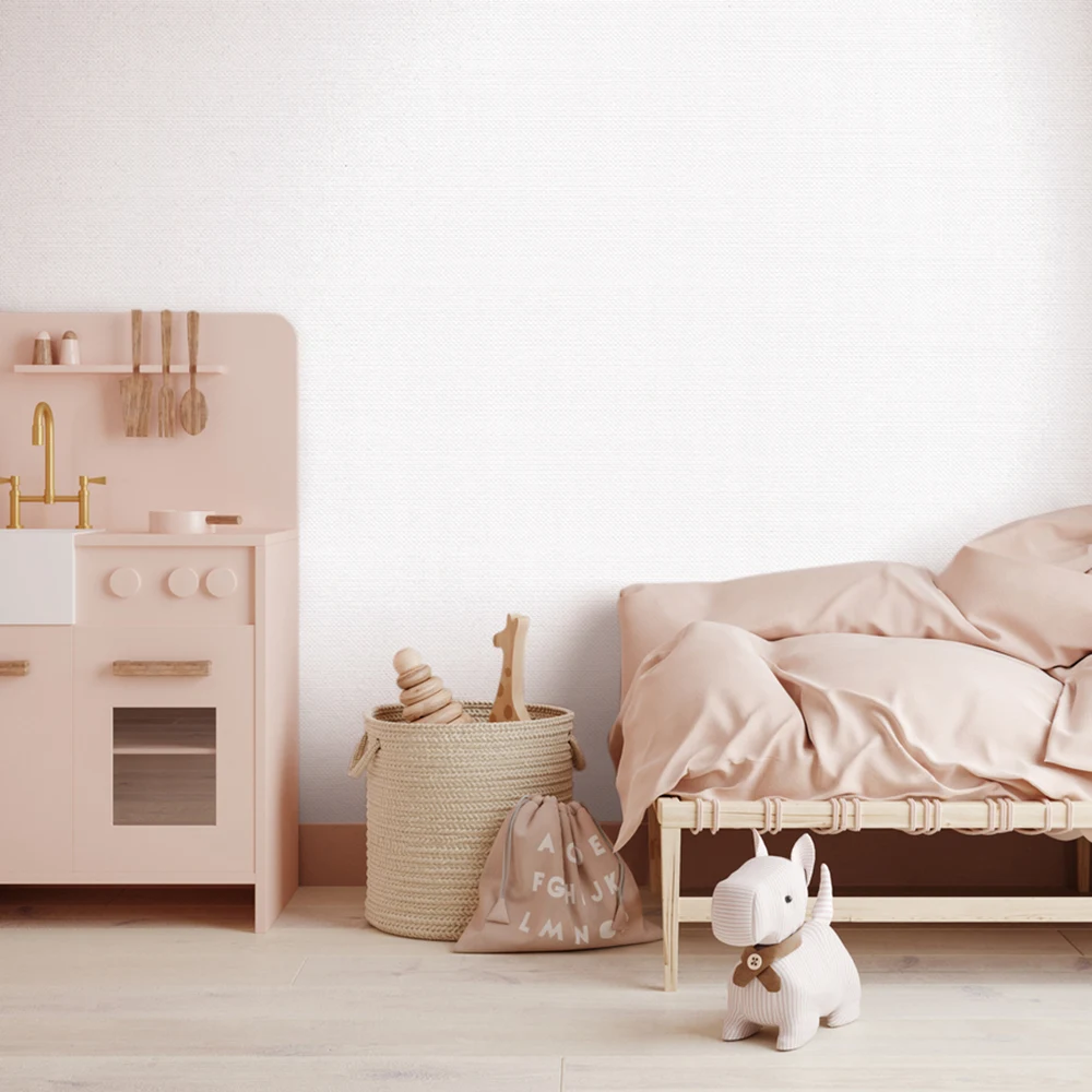 کاغذ دیواری کودک طرح ساده | سفید کد 12006 3 کاغذ دیواری کودک طرح ساده | سفید کد 12006 تخت خواب