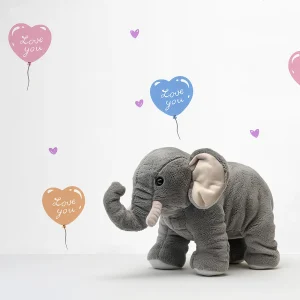 کاغذ دیواری کودک طرح بادکنکهای قلبی | سفید کد 12007 شاخص