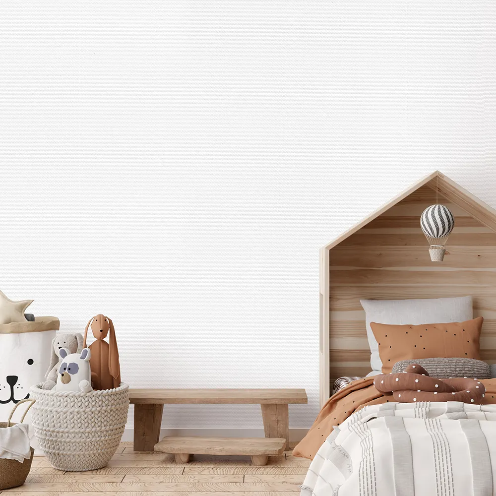 کاغذ دیواری کودک طرح ساده | سفید کد 12010 5 کاغذ دیواری کودک طرح ساده سفید کد 12010 تخت خواب