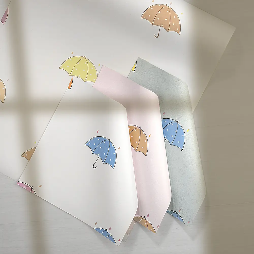 کاغذ دیواری کودک طرح چتر های رنگی کد 12012 7 کاغذ دیواری کودک طرح چتر های رنگی کد 12012 طرح ها