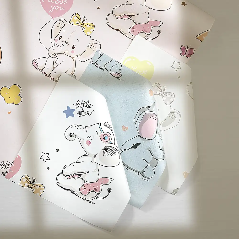 کاغذ دیواری کودک طرح فیل های کوچک | صورتی کد 12013 7 کاغذ دیواری کودک طرح فیل های کوچک | صورتی کد 12013 طرح ها