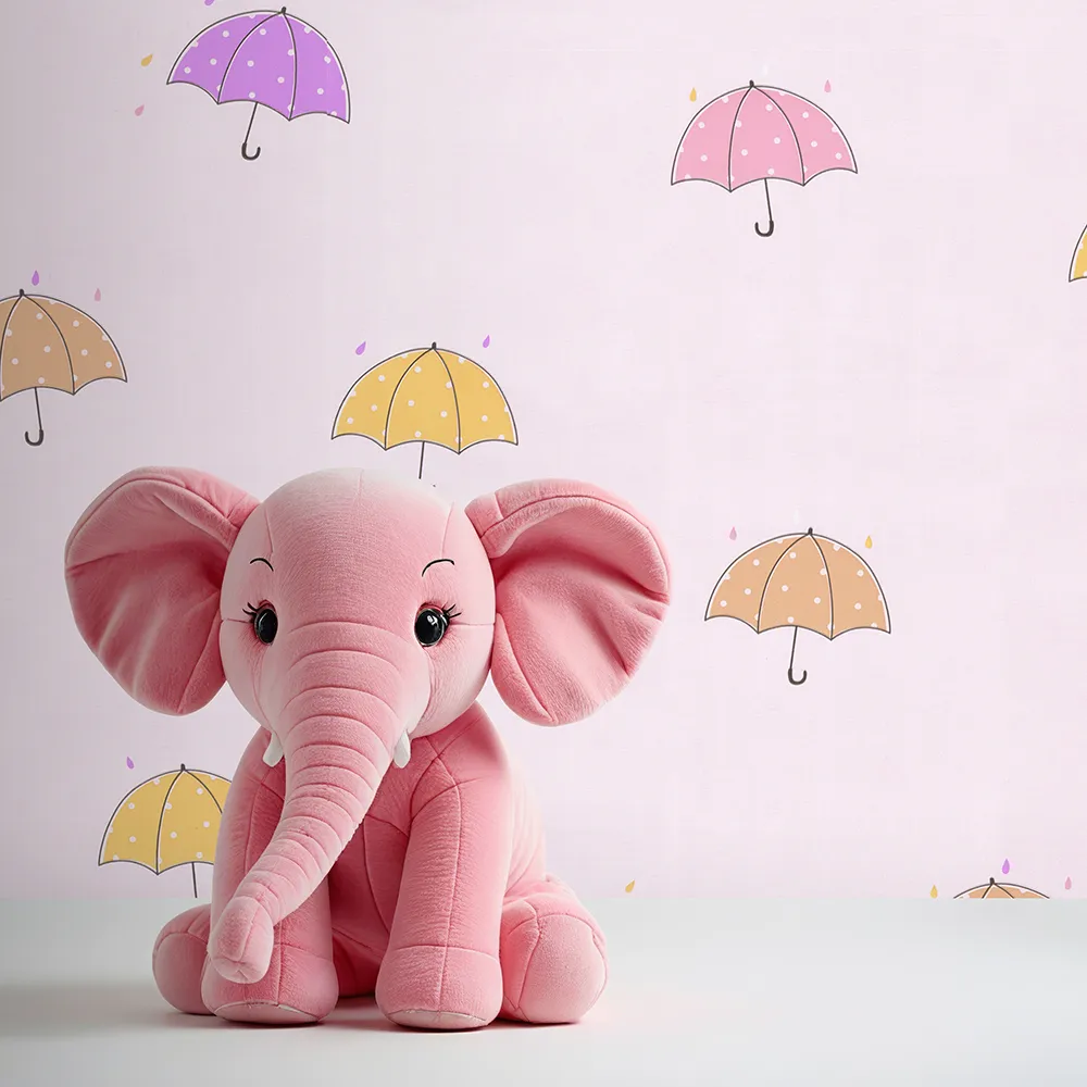 کاغذ دیواری کودک طرح چترهای رنگی | صورتی کد 12016 1 کاغذ دیواری کودک طرح چترهای رنگی کد 12016 شاخص