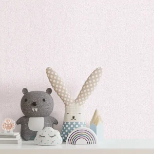 کاغذ دیواری کودک طرح ساده | صورتی کد 12022 شاخص