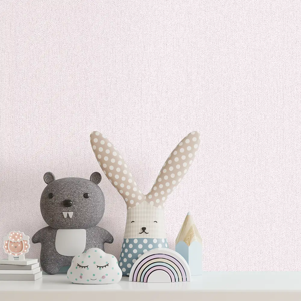 کاغذ دیواری کودک طرح ساده | صورتی کد 12022 1 کاغذ دیواری کودک طرح ساده | صورتی کد 12022 شاخص