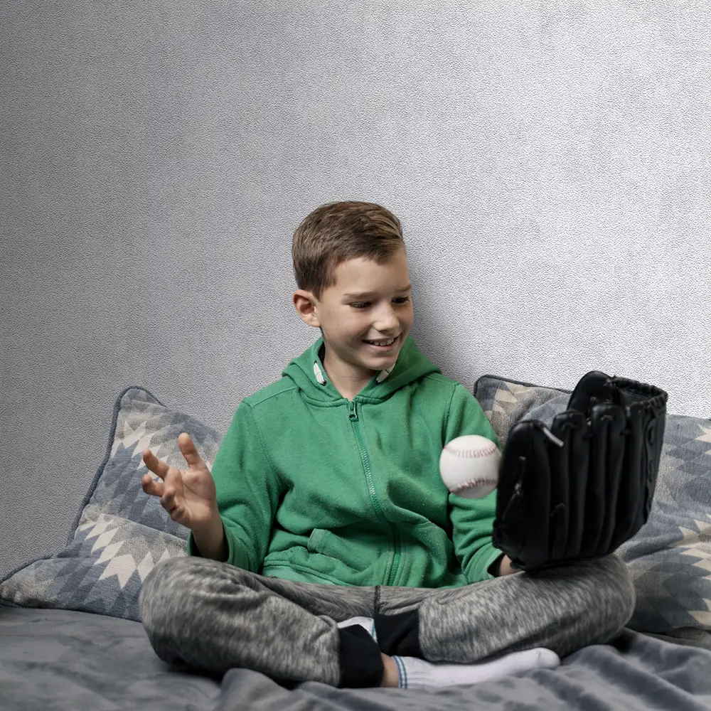 کاغذ دیواری کودک طرح ساده | طوسی کد 12030 5 کاغذ دیواری کودک طرح ساده | طوسی کد 12030 تصویر نوجوان