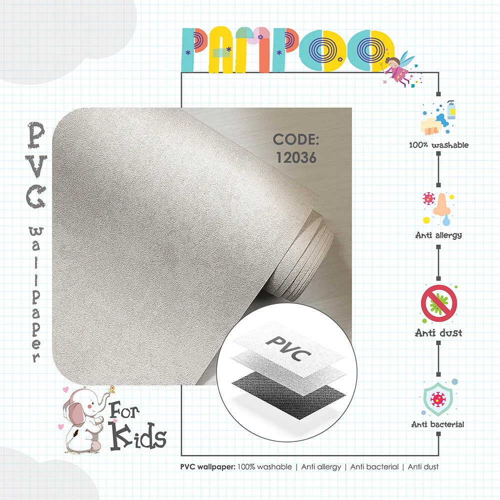 کاغذ دیواری کودک طرح ساده | طوسی کد 12036 12 کاغذ دیواری کودک طرح ساده | طوسی کد 12036 پوستر