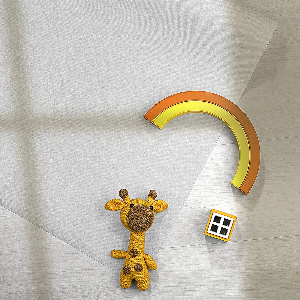 کاغذ دیواری کودک طرح ساده | طوسی کد 12042 7 کاغذ دیواری کودک طرح ساده | طوسی کد 12042 عروسک زرافه