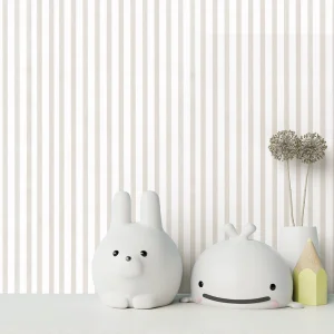 کاغذ دیواری کودک طرح راهراه | کرم کد 12047 شاخص