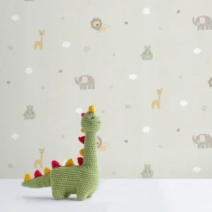 کاغذ دیواری کودک طرح دنیای حیوانات | سبز کد 12065 شاخص