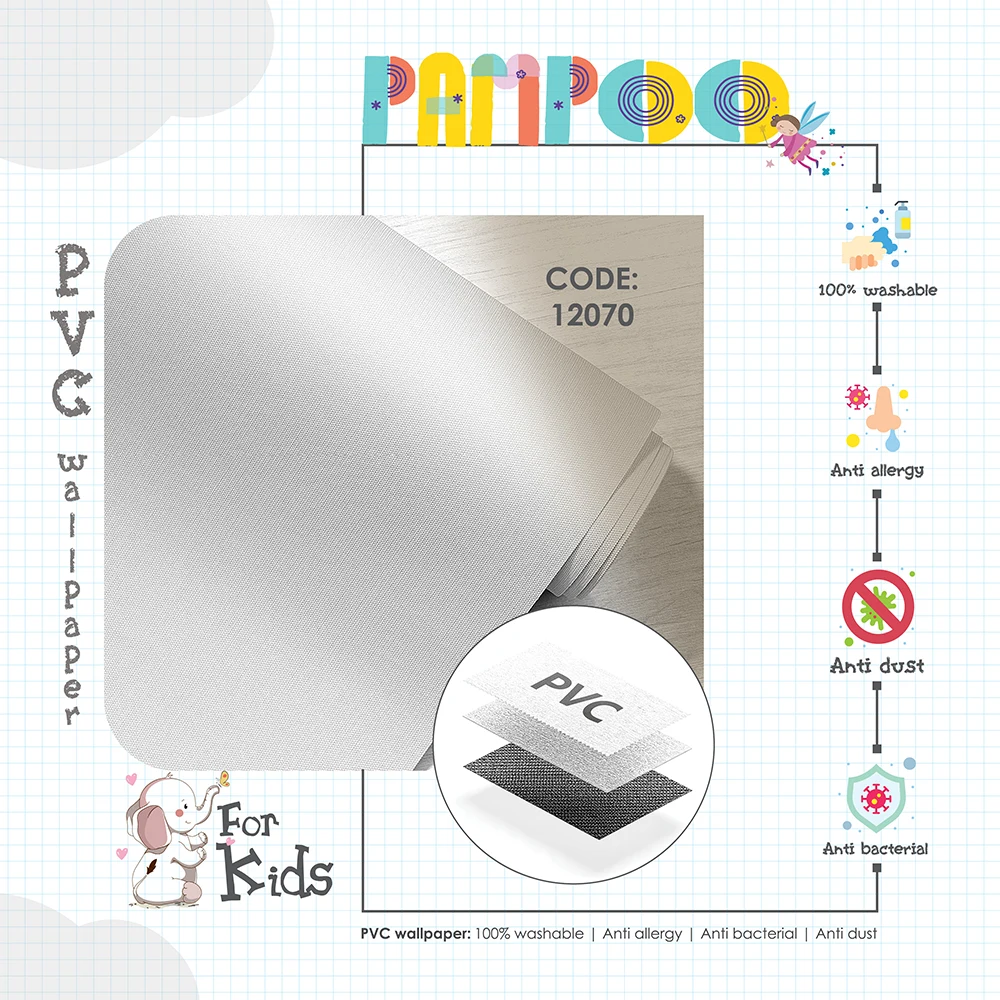 کاغذ دیواری کودک طرح ساده | طوسی کد 12070 12 کاغذ دیواری کودک طرح ساده | طوسی کد 12070 پوستر