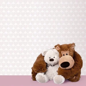 کاغذ دیواری کودک طرح قلب | صورتی کد 12088 شاخص