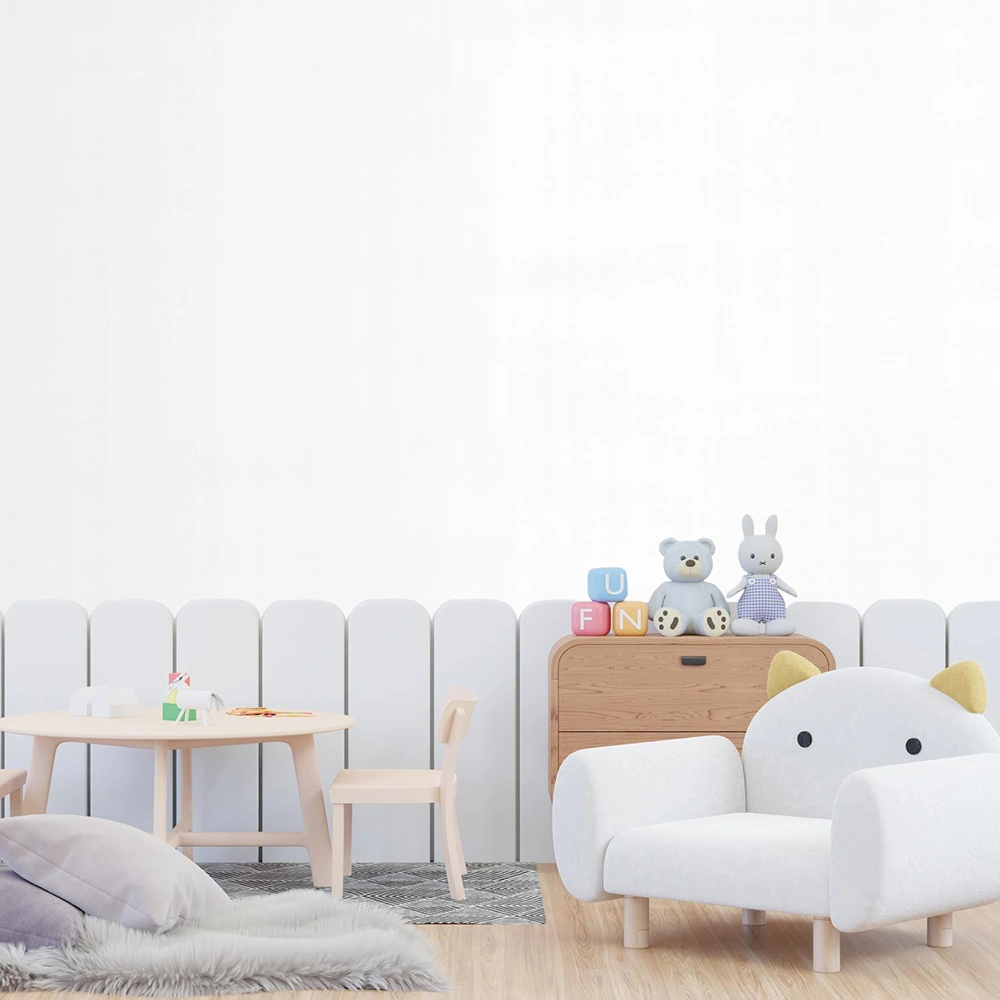 کاغذ دیواری کودک طرح ساده | سفید کد 12090 5 کاغذ دیواری کودک طرح ساده | سفید کد 12090 میز و صندلی