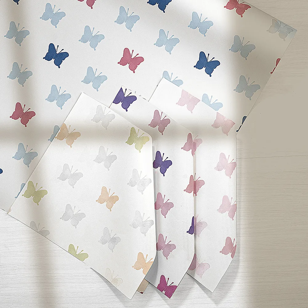 کاغذ دیواری کودک طرح پروانهای رنگی کد 12091 7 کاغذ دیواری کودک طرح پروانهای رنگی کد 12091 طرح ها